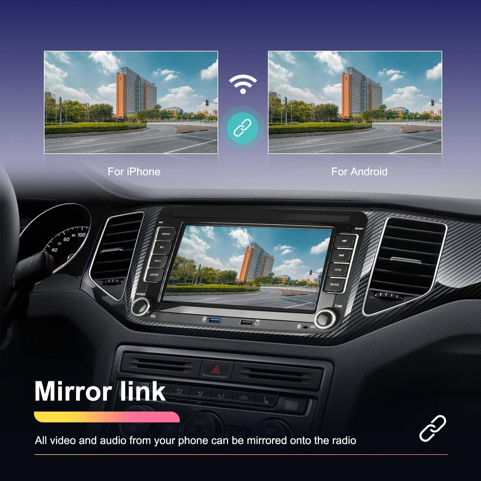 Android Carplay Navigation For Vw / Skoda - 1 + 32G Screen Reversing Camera 12