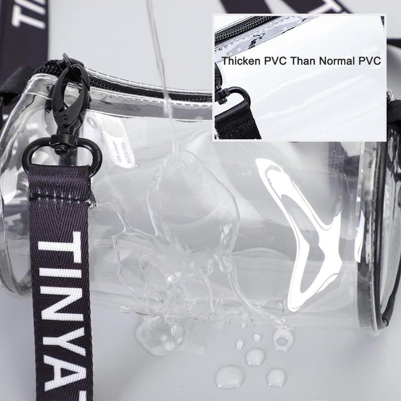 Transparent Pvc Mini Messenger Bag For Women - White 6