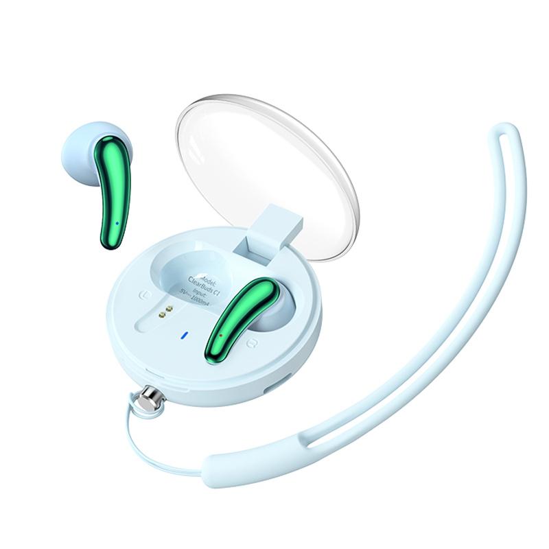 Wireless In-ear Earphones with Low Delayed Bluetooth - Clearbuds C1 - Pink 8