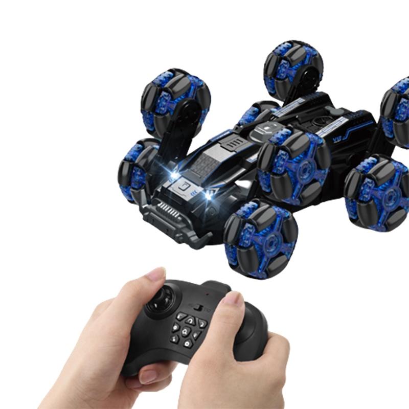 Stunt Drift Remote Control Car - Single Control Eight Wheels - Blue 9