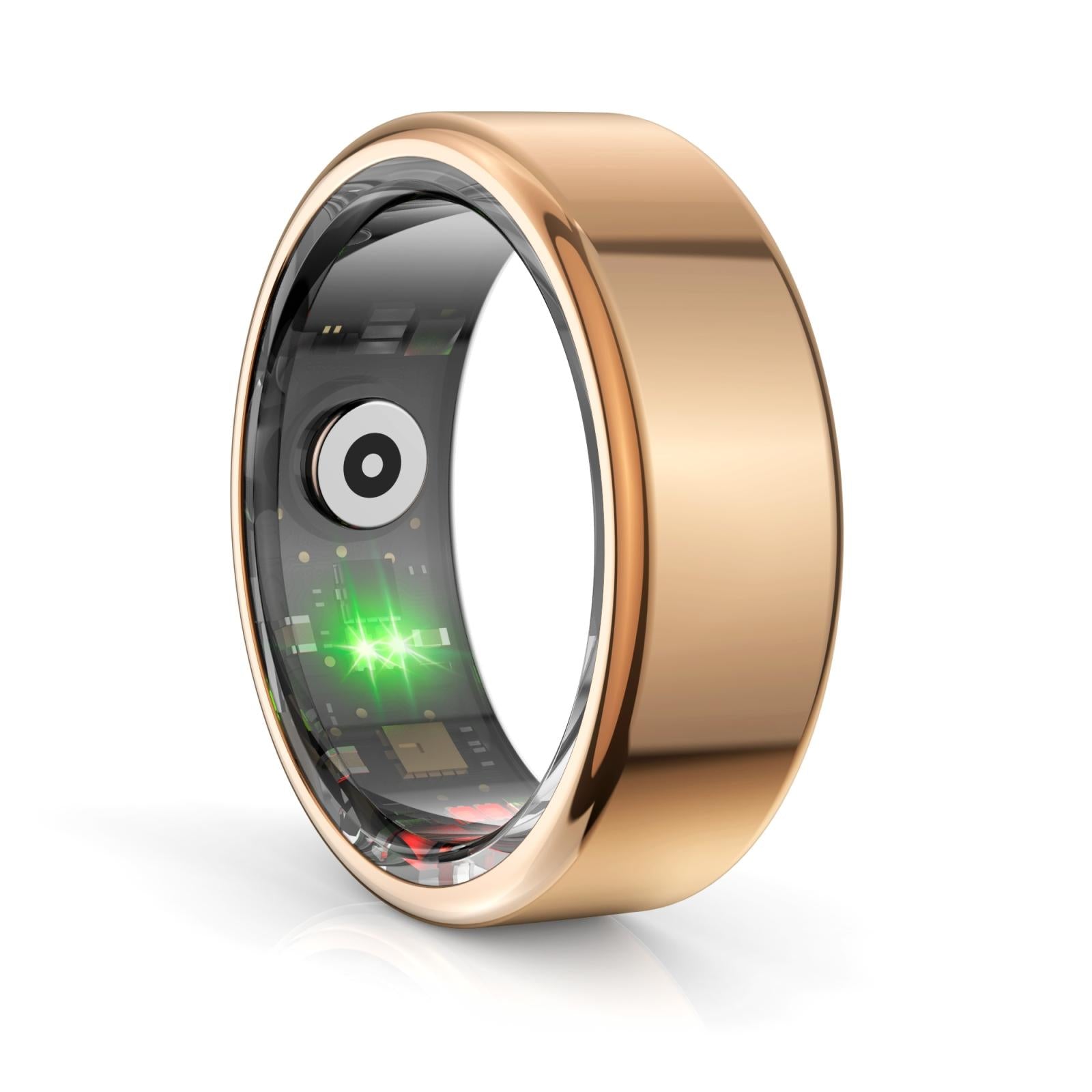 Smart Ring With Heart Rate Blood Oxygen Sleep Monitoring & Sports Modes - Size 10 - Black 12