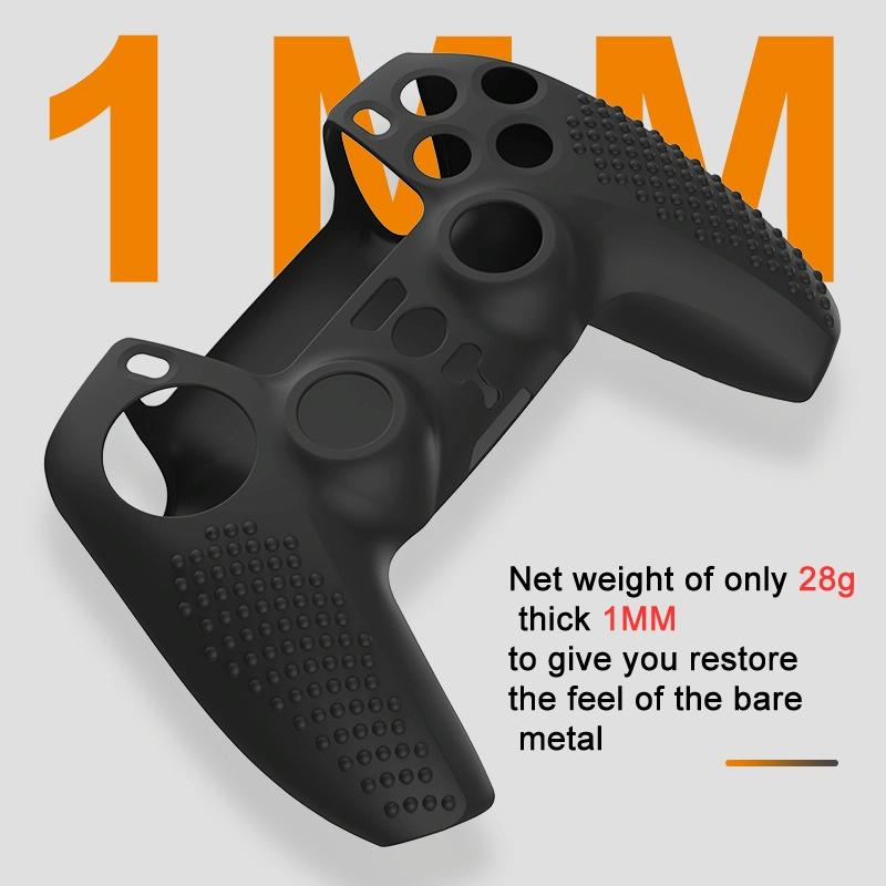 Black Polka Dot Silicone Joystick Cover for Ps5 Controller 7