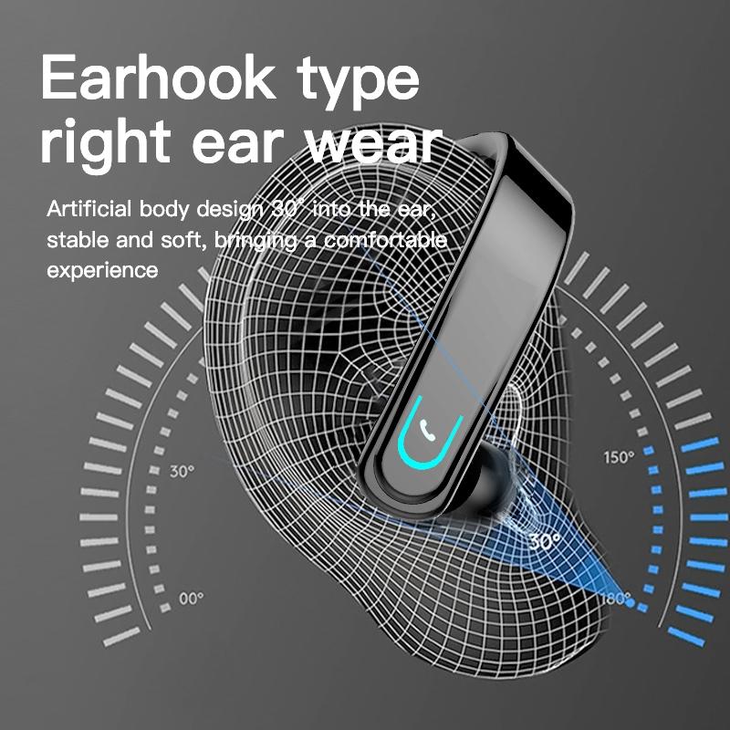 Bluetooth 5.1 Earhook Sport Headphone - Black 5