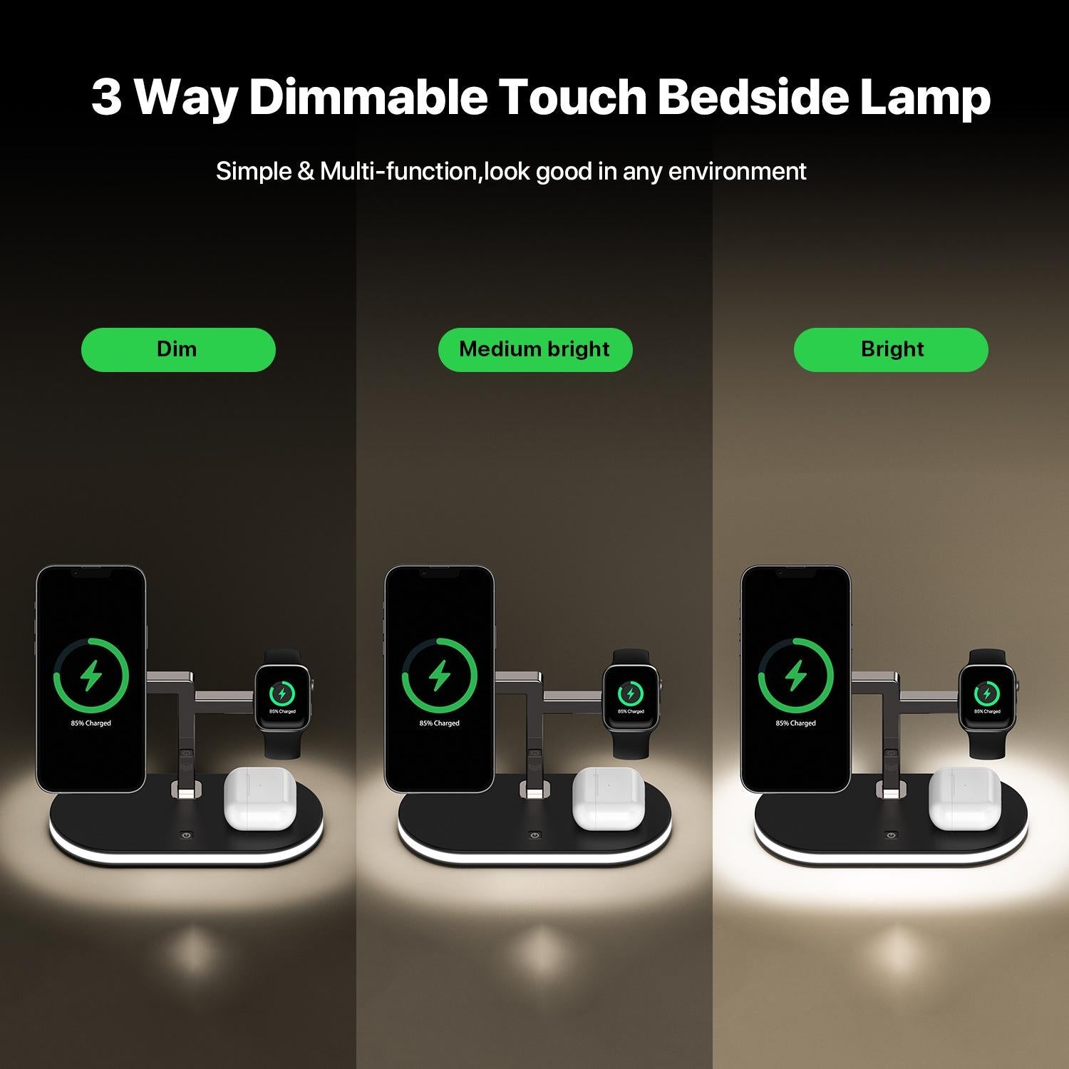 15W 3 In 1 Wireless Charger For Smartphone Iwatch Airpods 7