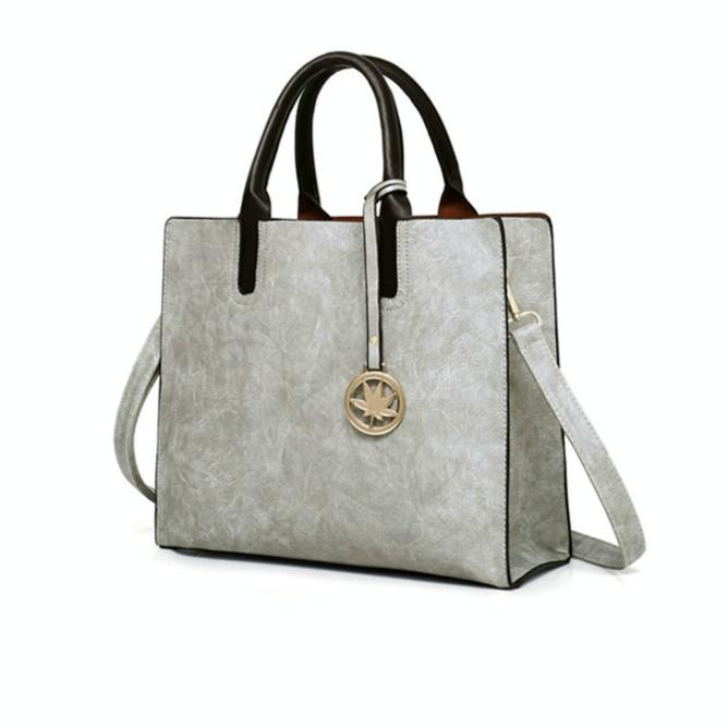 Versatile Leather Tote Bag for Women - 3-in-1 Design - Black 8