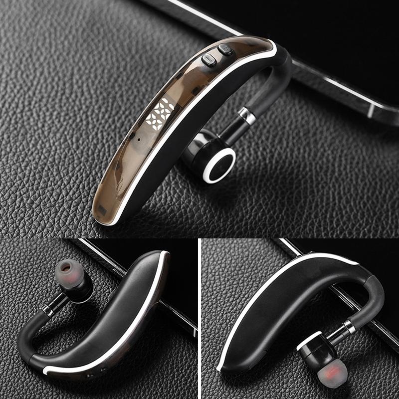 Universal Bluetooth Earphone - Single-ear Rotating Black / White 3