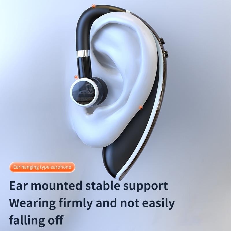 Universal Bluetooth Earphone - Single-ear Rotating Black / White 5