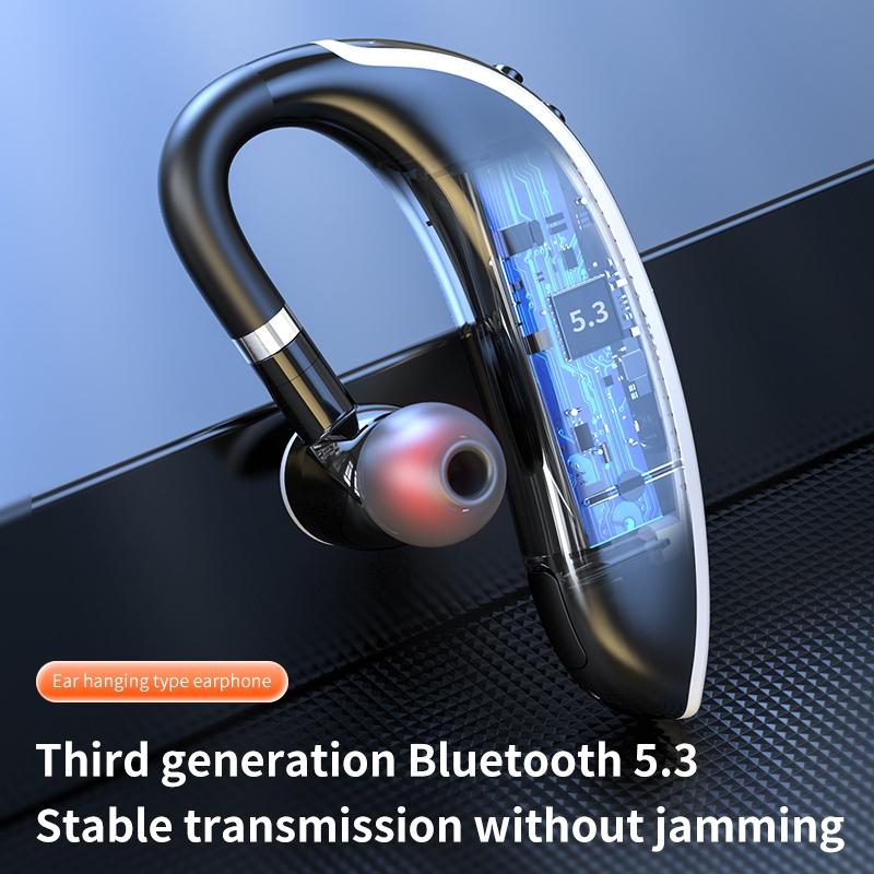 Universal Bluetooth Earphone - Single-ear Rotating Black / White 10