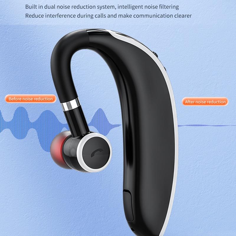 Universal Bluetooth Earphone - Single-ear Rotating Black / White 11
