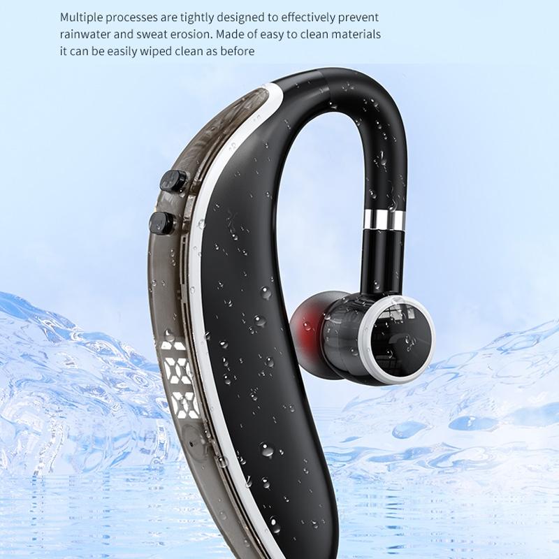 Universal Bluetooth Earphone - Single-ear Rotating Black / White 12