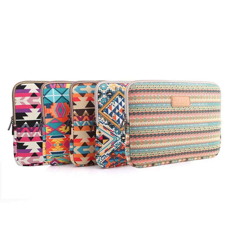 11.6 Inch Lingge Laptop Liner Bag with Stylish Pattern - Green Pattern Diamond Lattice 3