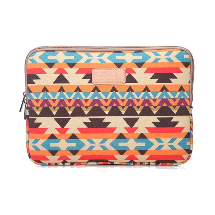11.6 Inch Lingge Laptop Liner Bag with Stylish Pattern - Green Pattern Diamond Lattice 13