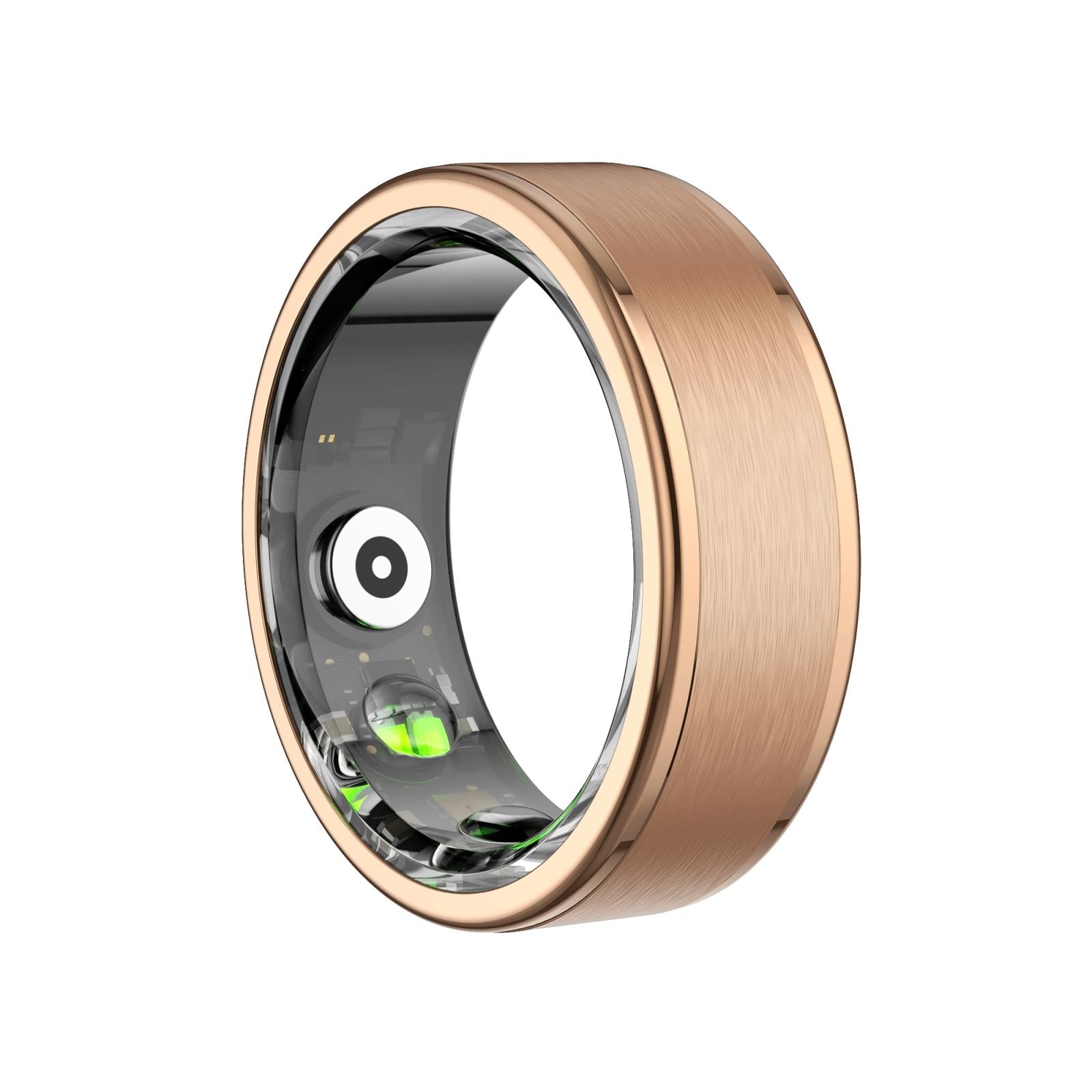 Smart Ring With Heart Rate Blood Oxygen Sleep & Sports Modes - Size 10 - Black 13