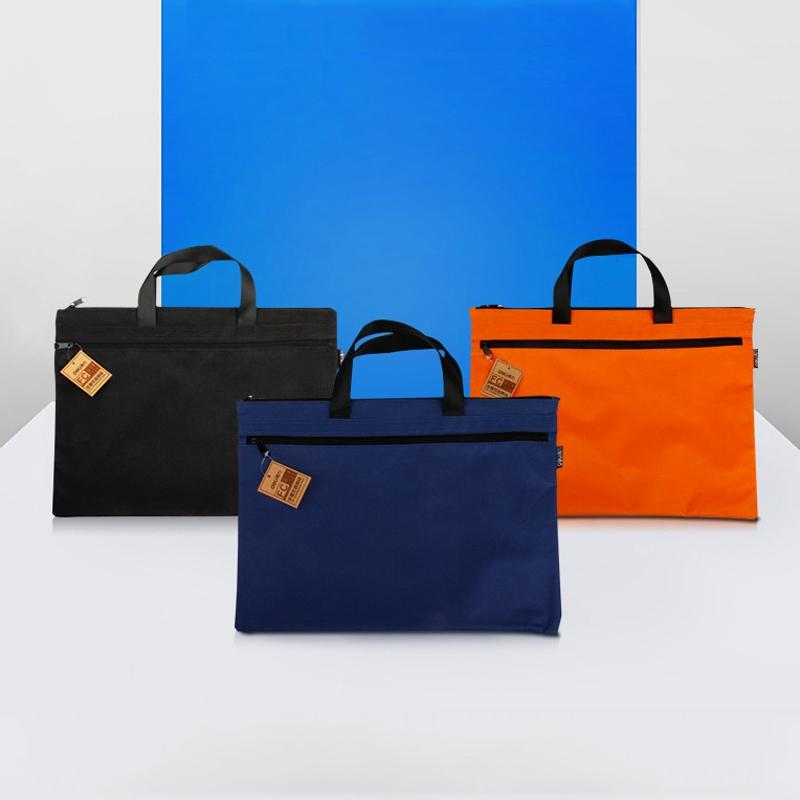 Double Zipper Canvas Storage Bag - Portable and Simple - Dark Blue 8