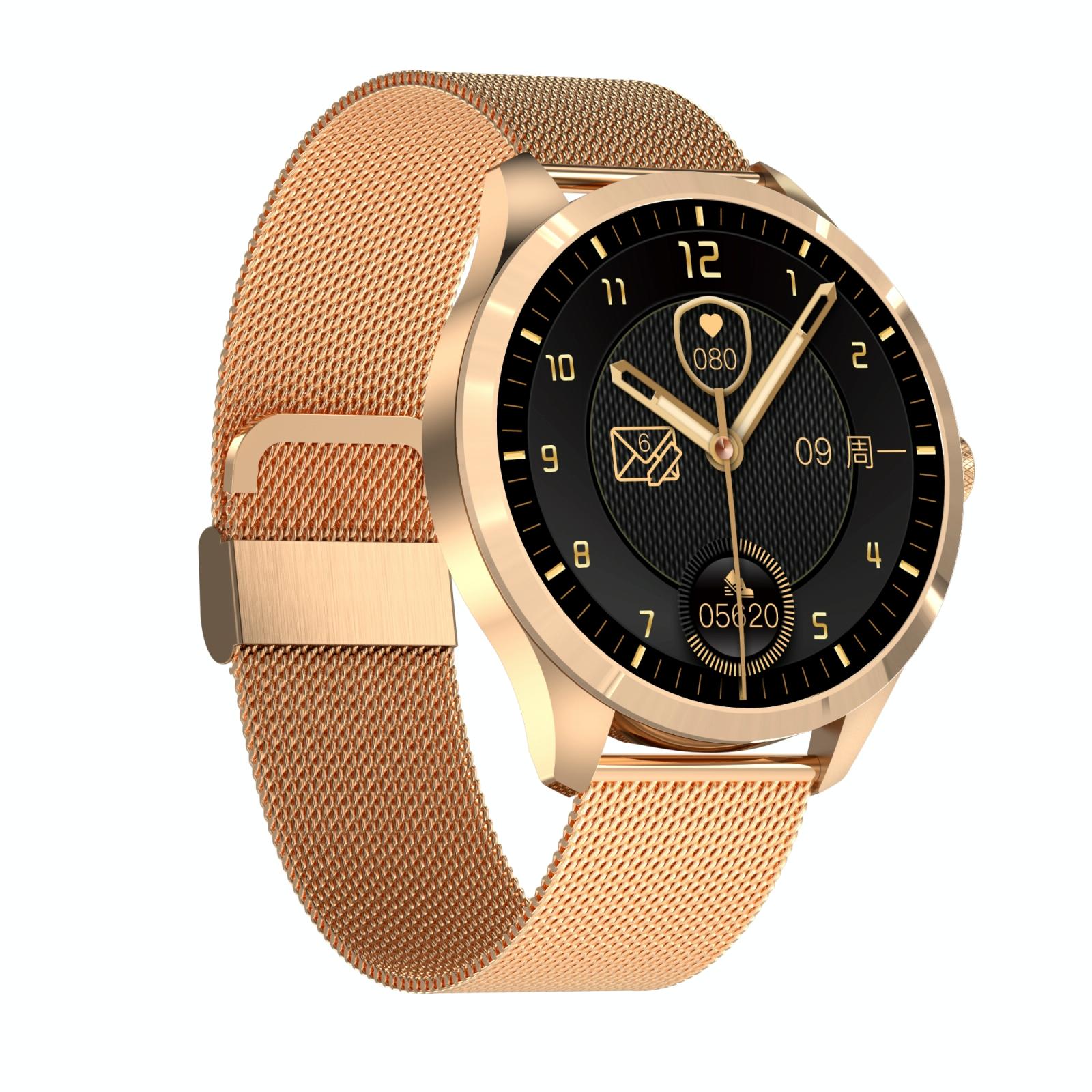 1.28 Inch Ips Colour Screen Ip67 Waterproof Smart Watch Support Blood Pressure Monitoring / Heart Rate Monitoring / Sleep Monitoring - Black Gold 10