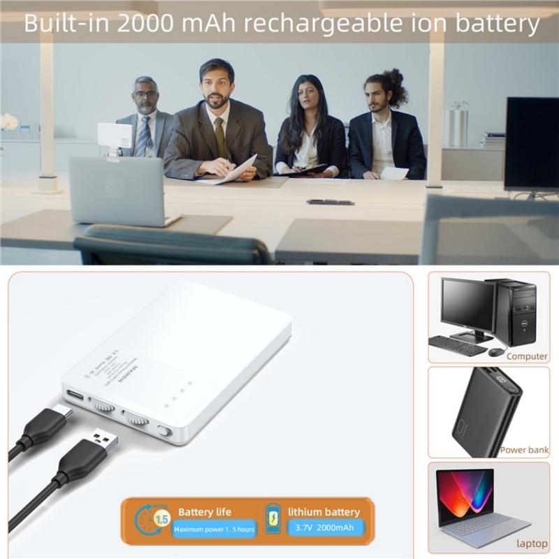 Portable Led Fill Light for Phone Laptop and Video Conferencing - Black 5