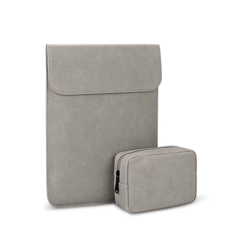 11.6-12.5 Inch Ultra-thin Notebook Liner Bag with Small Bag - Pu02 - Pink 9