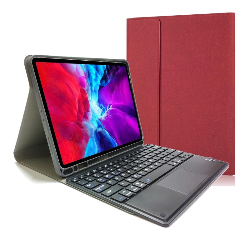 Bluetooth Keyboard Tablet Case For Ipad Pro 11 - Detachable Touch Leather Holder Pen Slot - Black 7