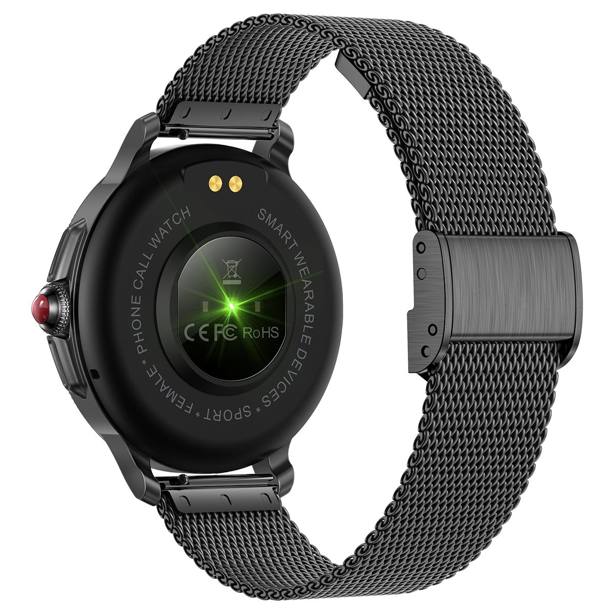 Smart Wristband With Waterproof Heart Rate And Blood Pressure Monitoring - Black 4