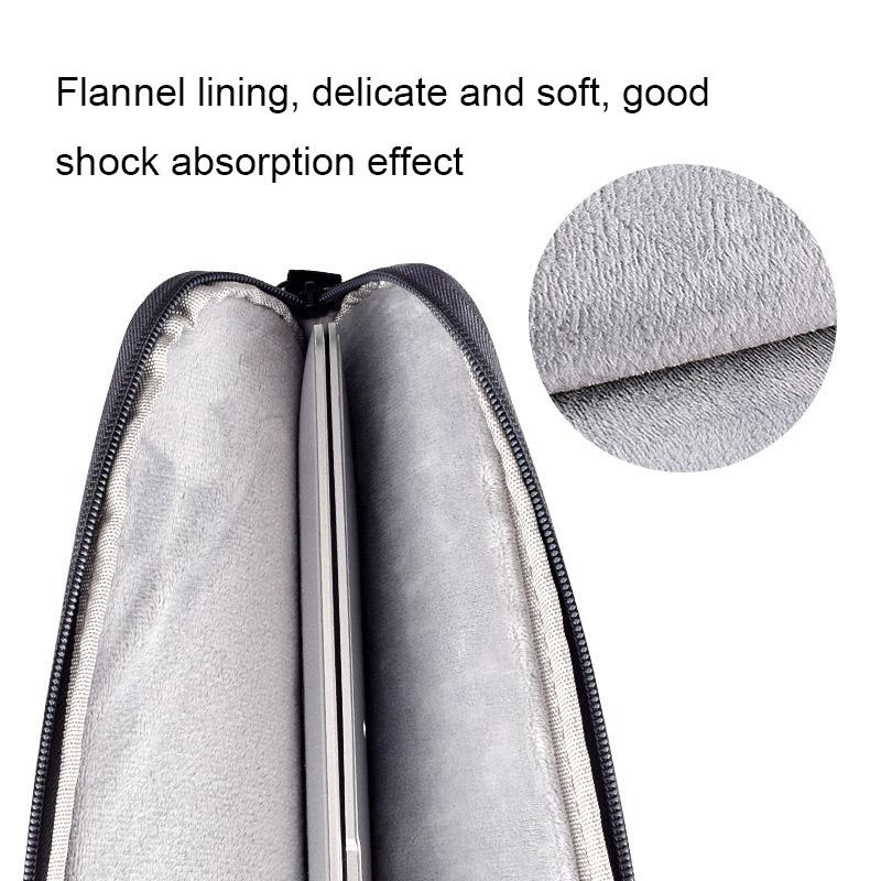 13.3 Inch Portable Laptop Bag with Single-shoulder Strap - Grey 6