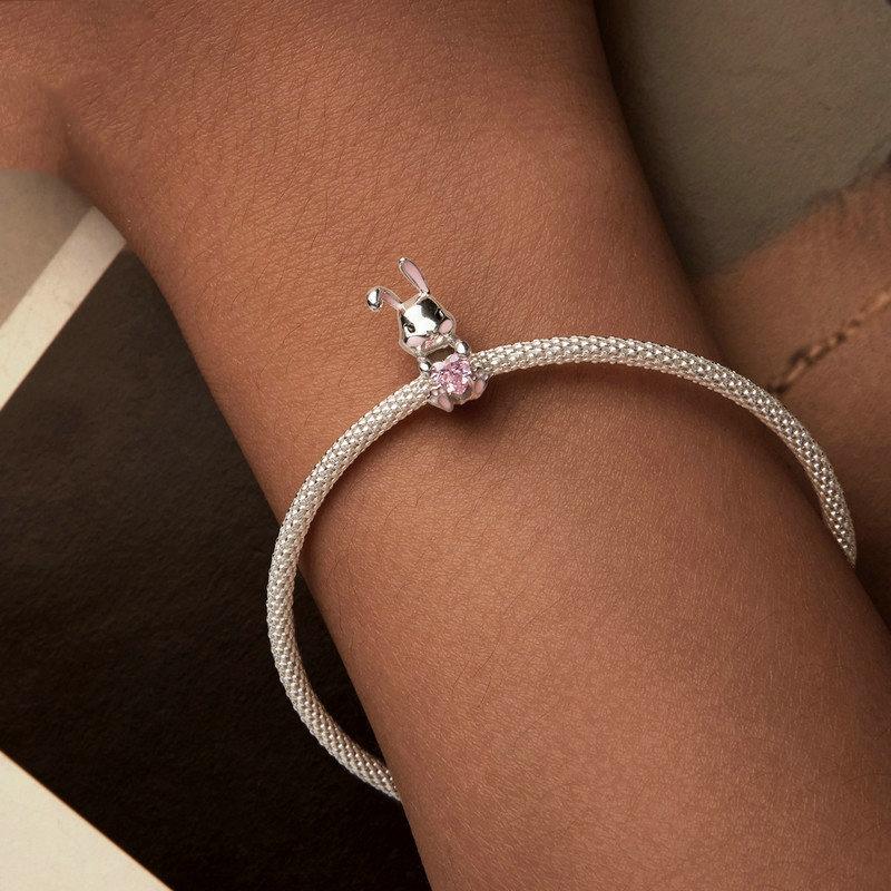 925 Sterling Silver Easter Bunny Diy Beads 7