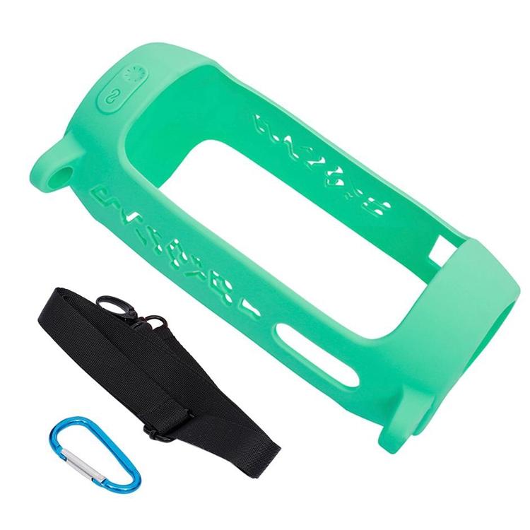Shockproof Silicone Protective Case for Jbl Pulse4 with Carabiner & Lanyard - Black 8