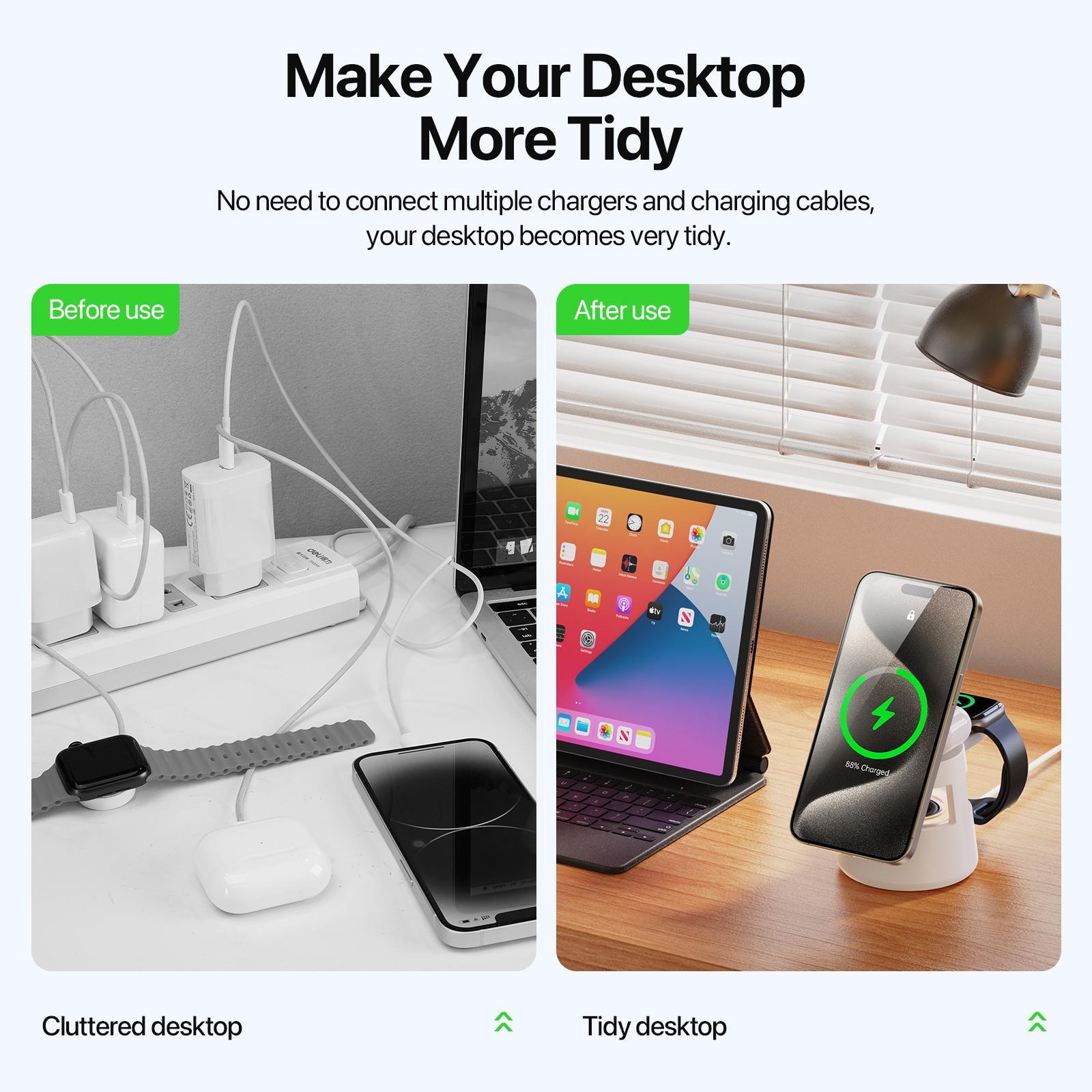 5 In 1 Magnetic Wireless Charger With Bluetooth Speaker 4