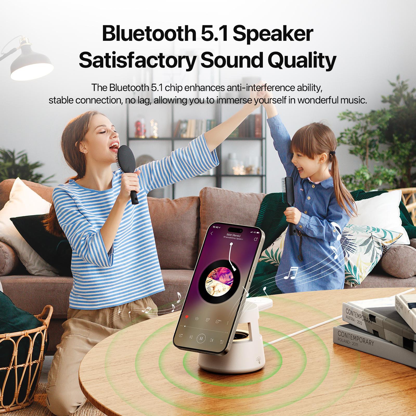 5 In 1 Magnetic Wireless Charger With Bluetooth Speaker 7
