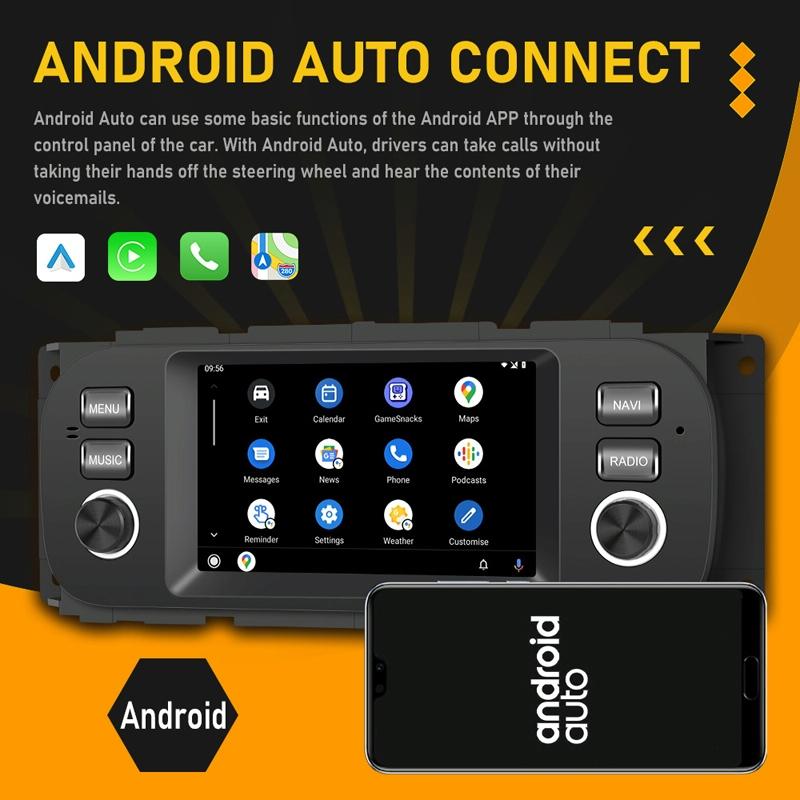 Carplay Android Navigation For Jeep Grand Cherokee 1999-2004 - Large Screen 4