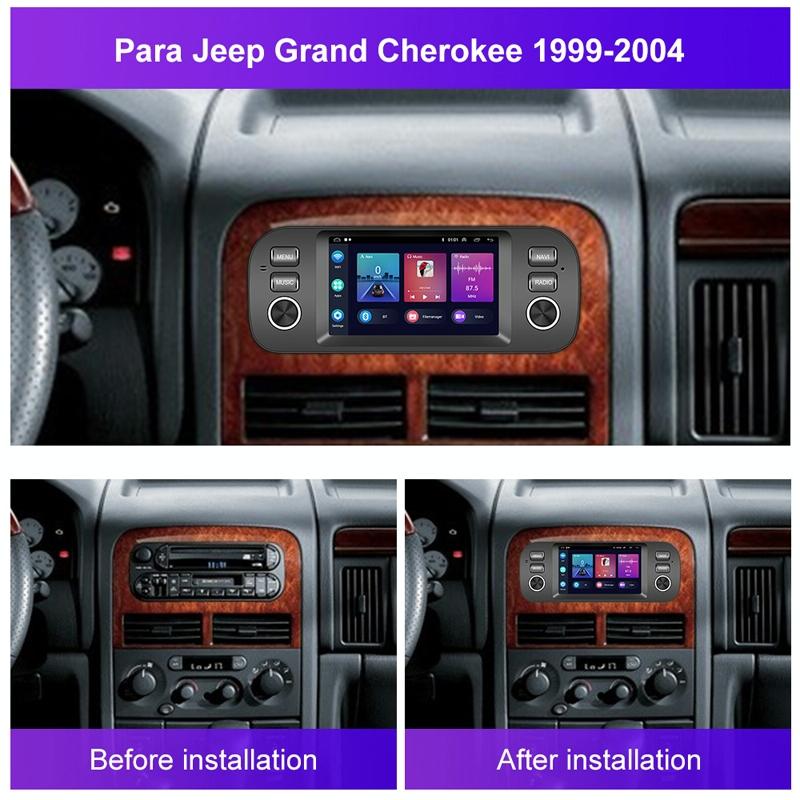 Carplay Android Navigation For Jeep Grand Cherokee 1999-2004 - Large Screen 10