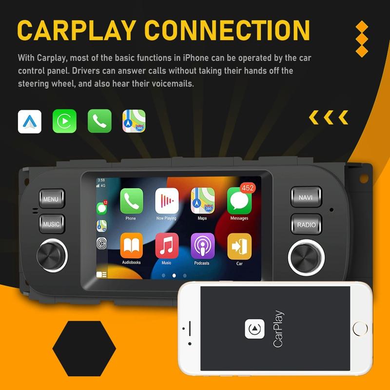Carplay Android Navigation For Jeep Grand Cherokee 1999-2004 - Large Screen 12
