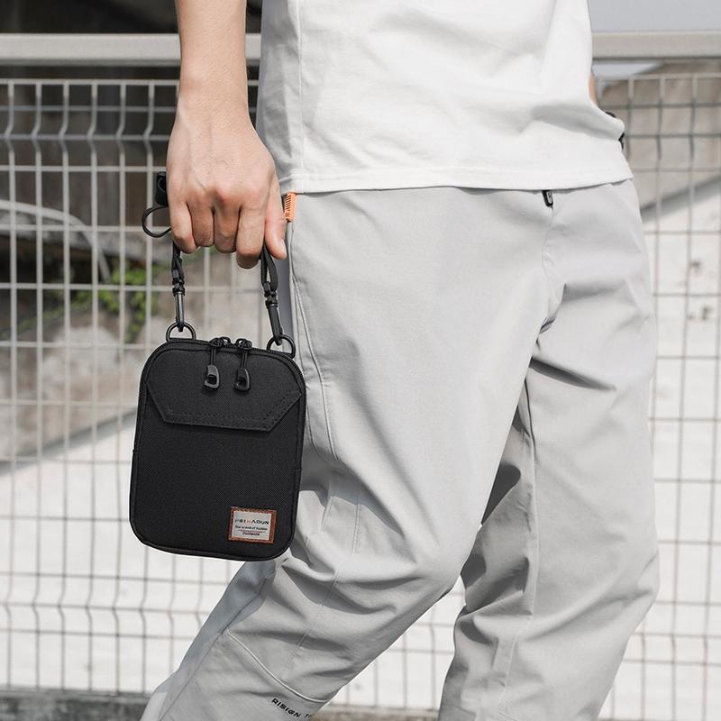 Adjustable Frosted Mobile Phone Bag 19 X 15 X 2Cm - Black 7