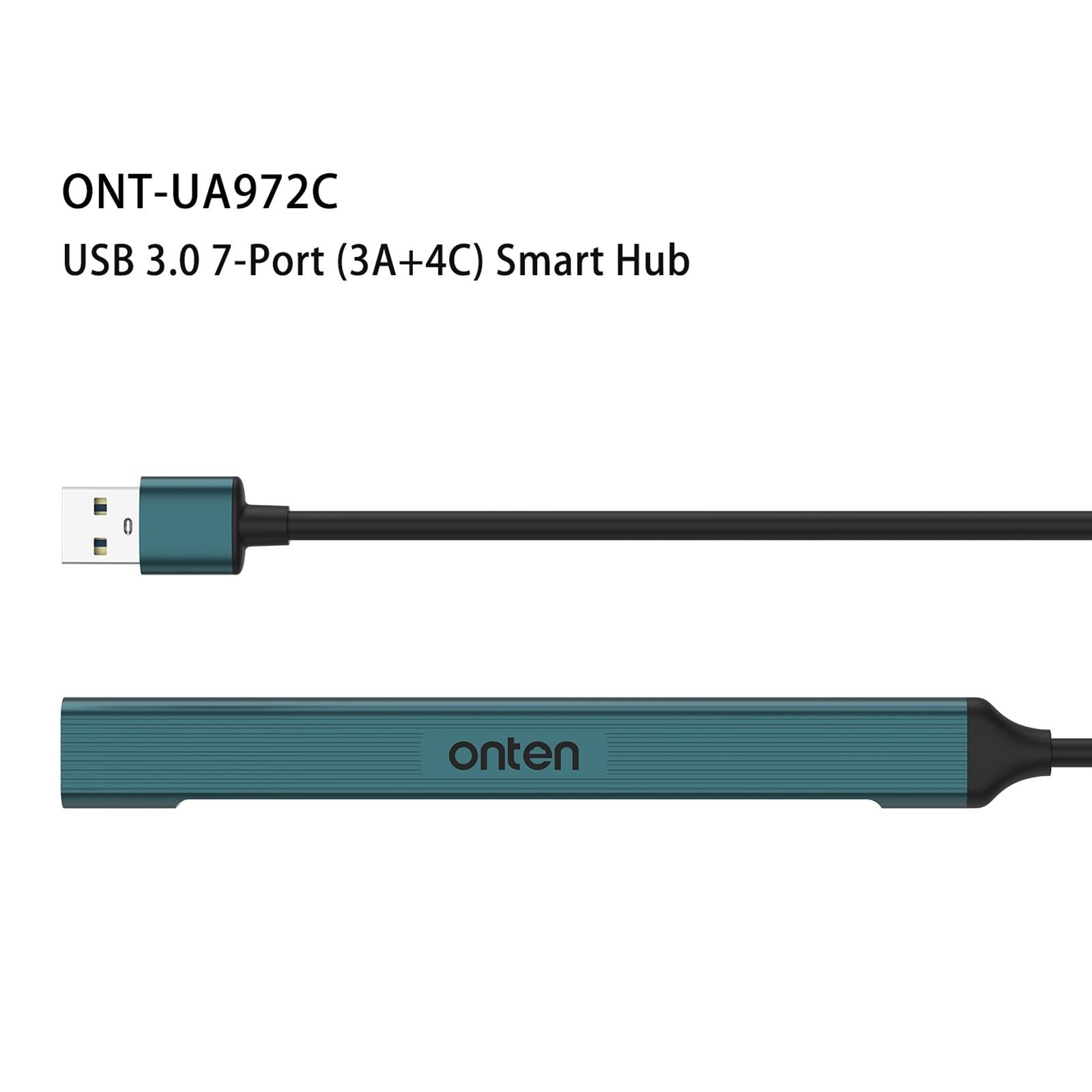 7-In-1 Usb3.0 + Usb2.0X2 + Type-Cx4 Docking Station Pine Green 3