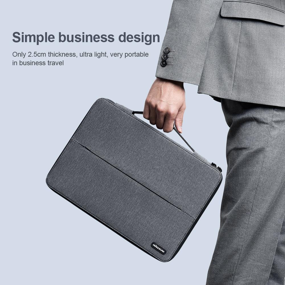14 Inch Multifunctional Laptop Storage Bag with Holder - Black 10