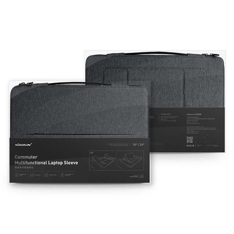 14 Inch Multifunctional Laptop Storage Bag with Holder - Black 11