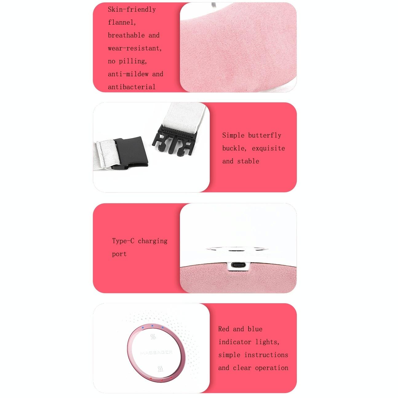 Electric Uterus Warming Belt English White 6