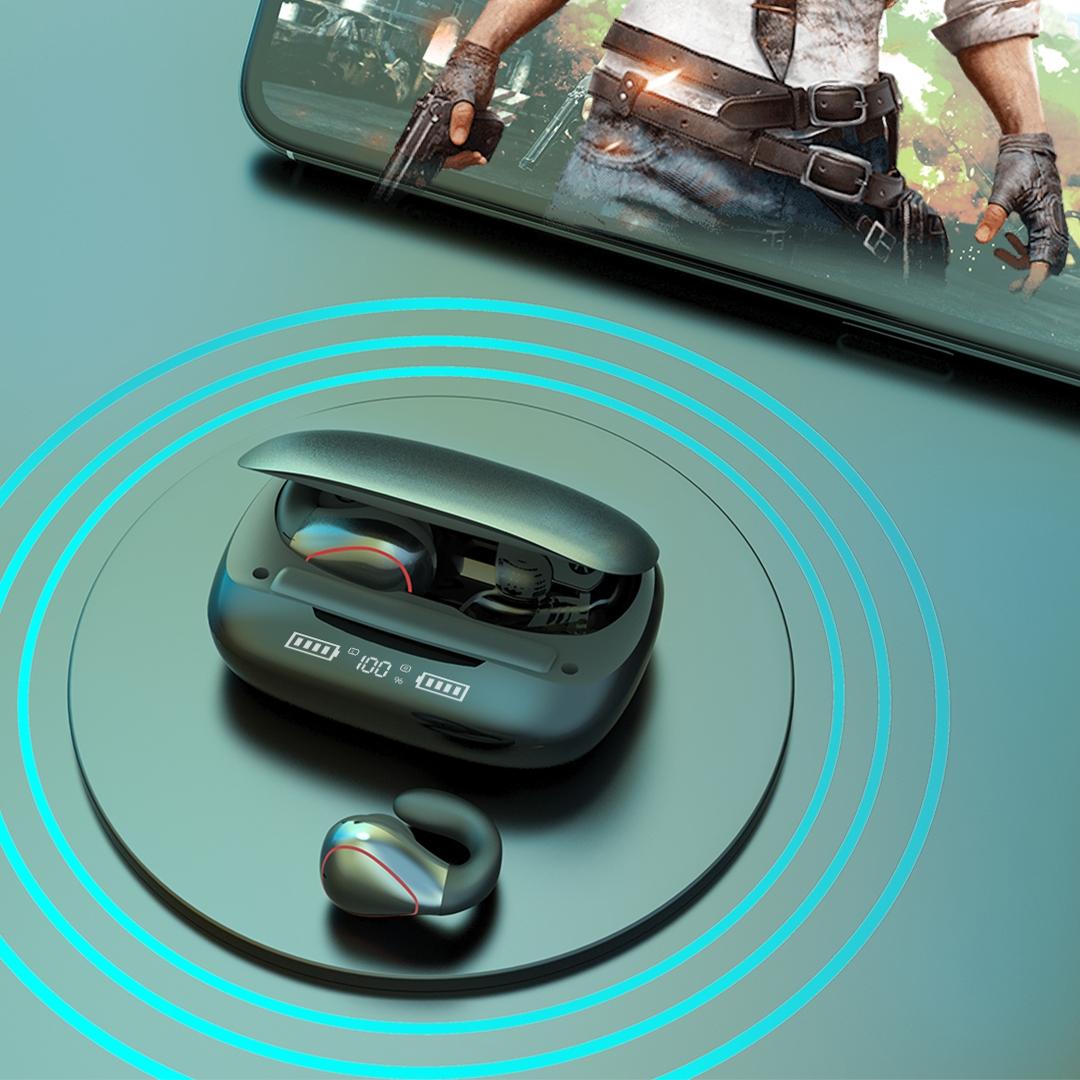 Wireless T20 Tws Bluetooth Earphones with Led Display & Charging Box - Black 7