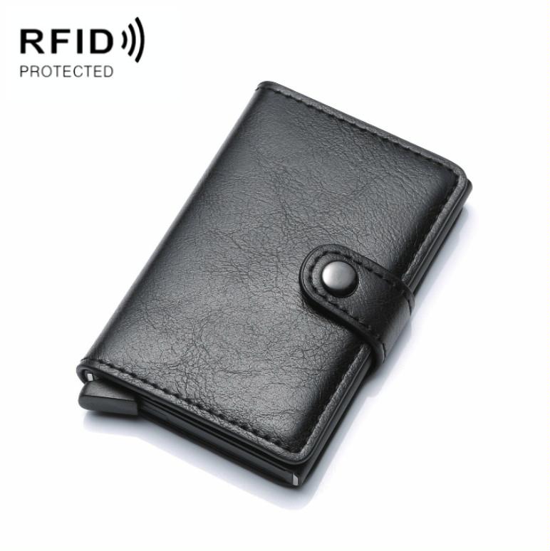 Secure Rfid Blocking Aluminum Card Case - Black 11