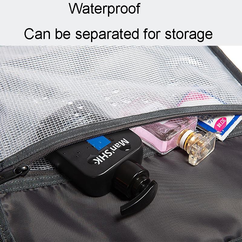 Men Waterproof Double Shoulder Backpack 12