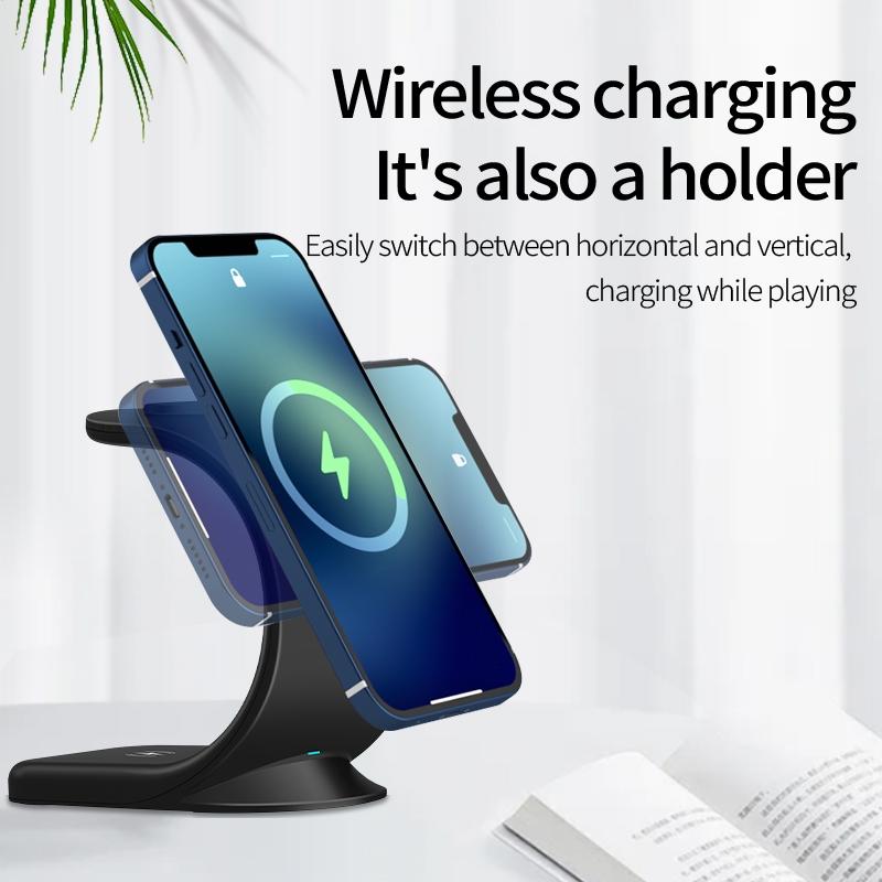 3 In 1 Magnetic Wireless Charger For Phone Watch Airpods 6