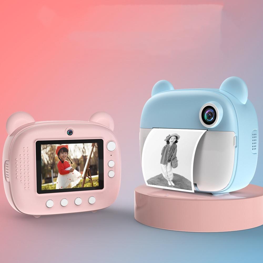 Instant Print Camera for Kids with Dual Lens and 2.4-inch Screen - Pink 3