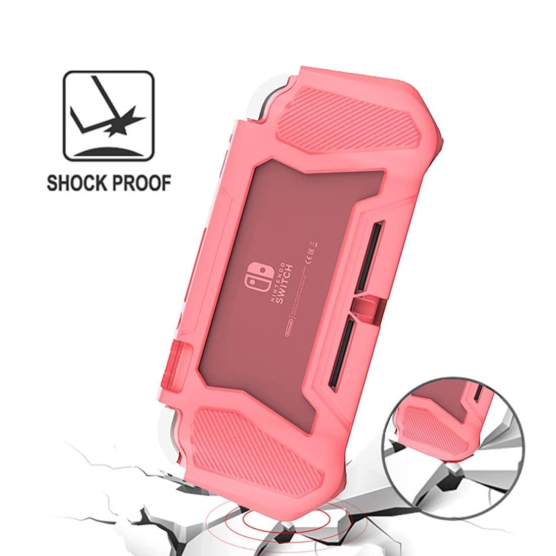 Protective Tpu Shell for Nintendo Switch Lite - Pink 6