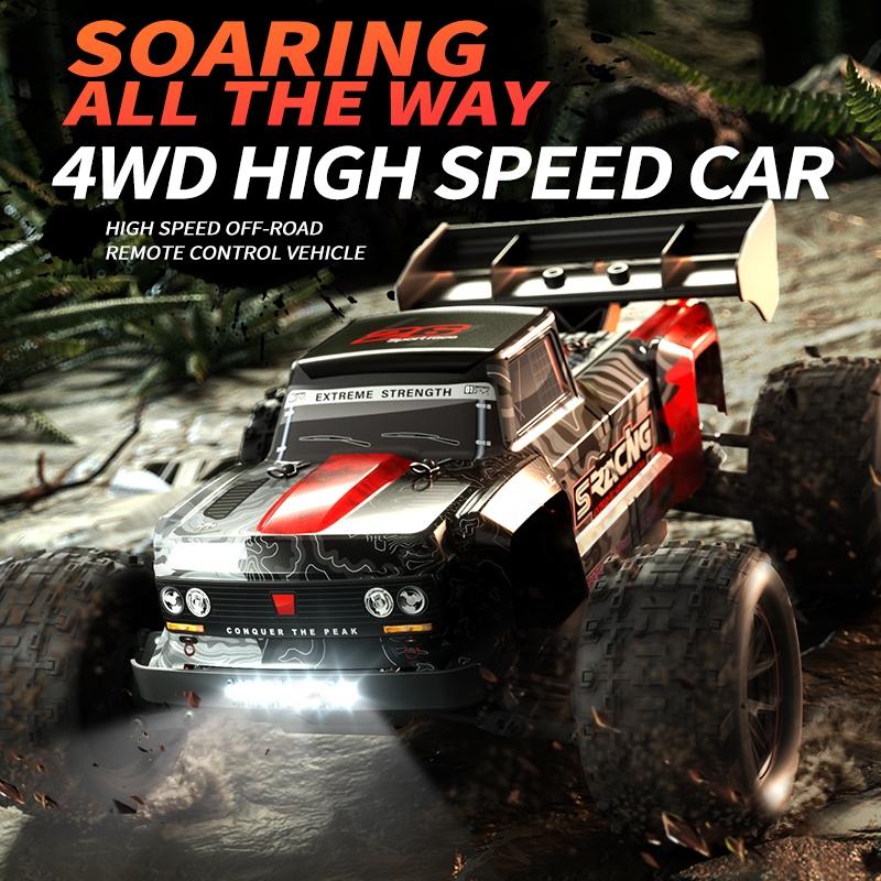 Off-road Remote Control Car - Electric 4wd Alloy Bigfoot - Red 5
