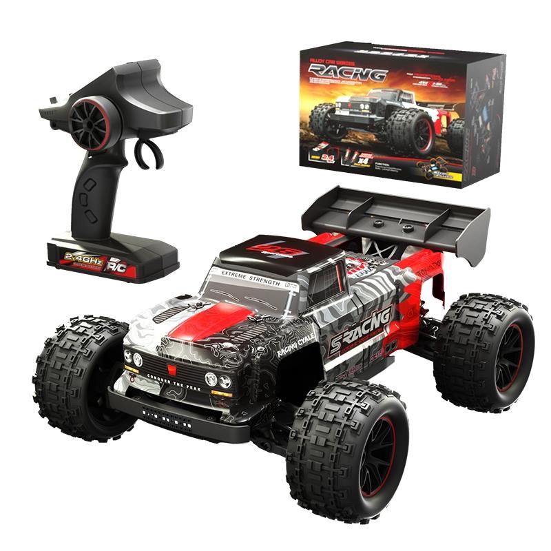 Off-road Remote Control Car - Electric 4wd Alloy Bigfoot - Red 13