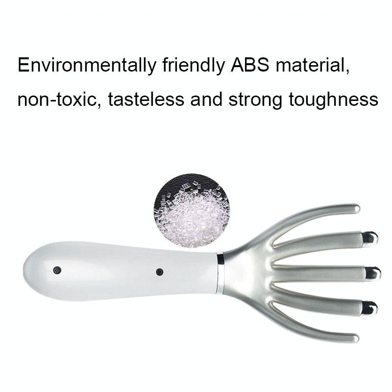 Heated Vibration Head Massager Mini Electric Comb Pearl White 6