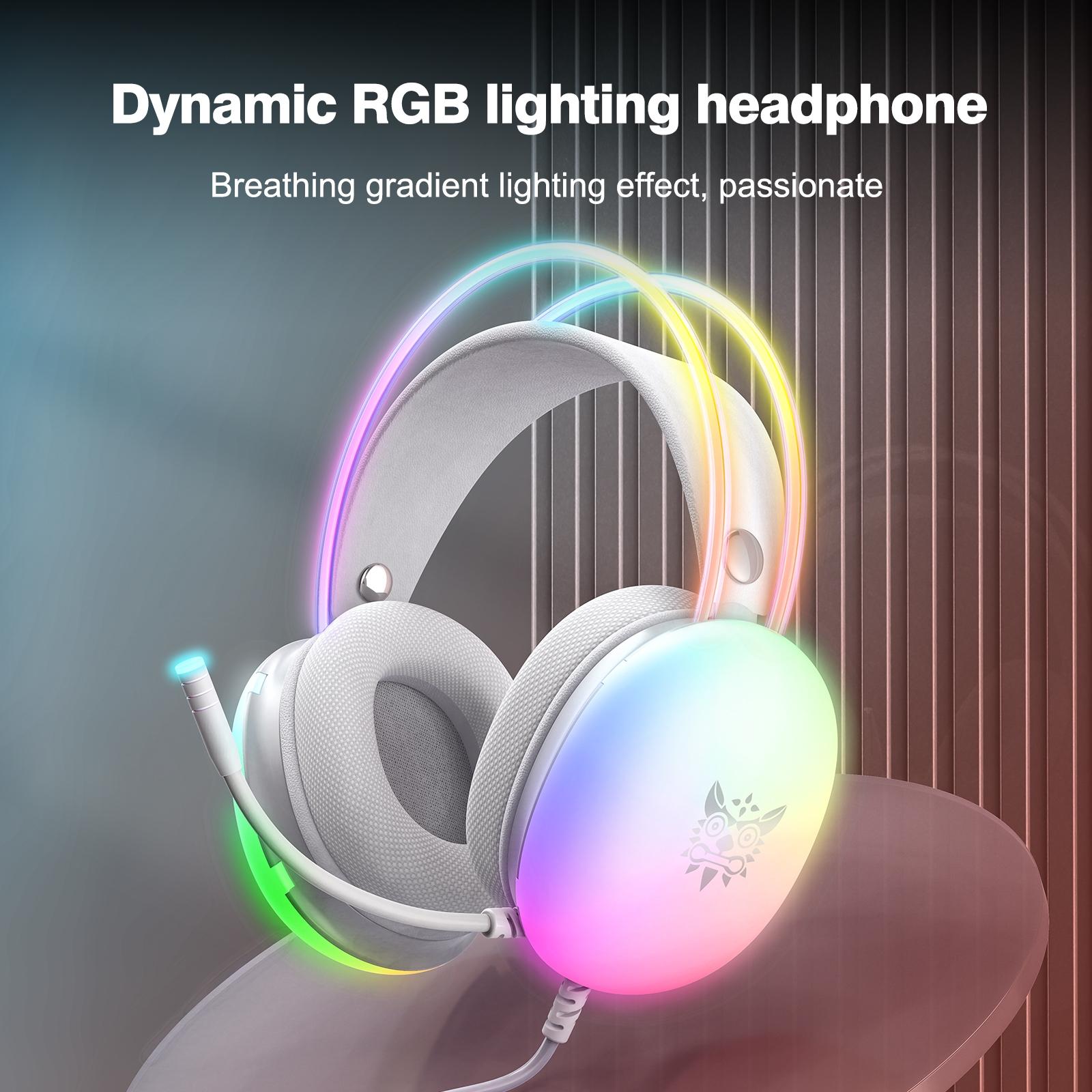 Rgb Wired Gaming Headset Grey 3