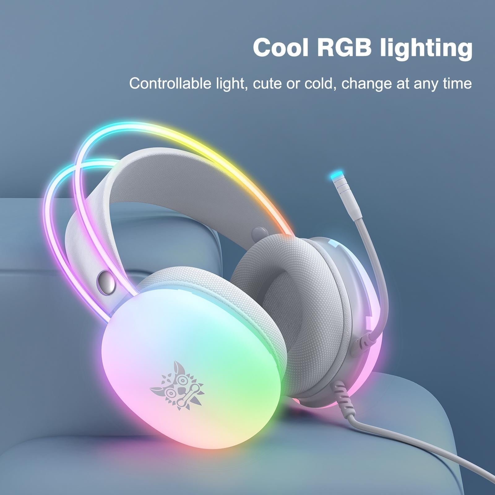 Rgb Wired Gaming Headset Grey 4