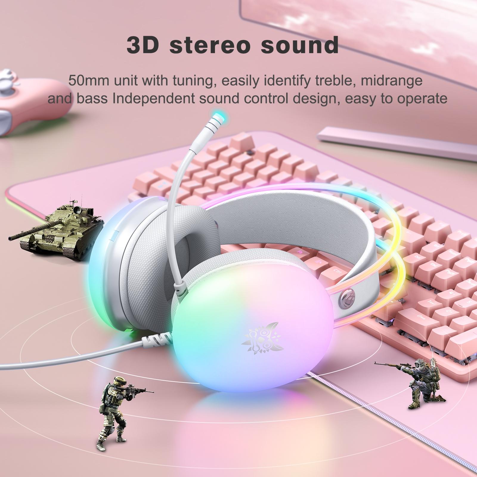 Rgb Wired Gaming Headset Grey 5