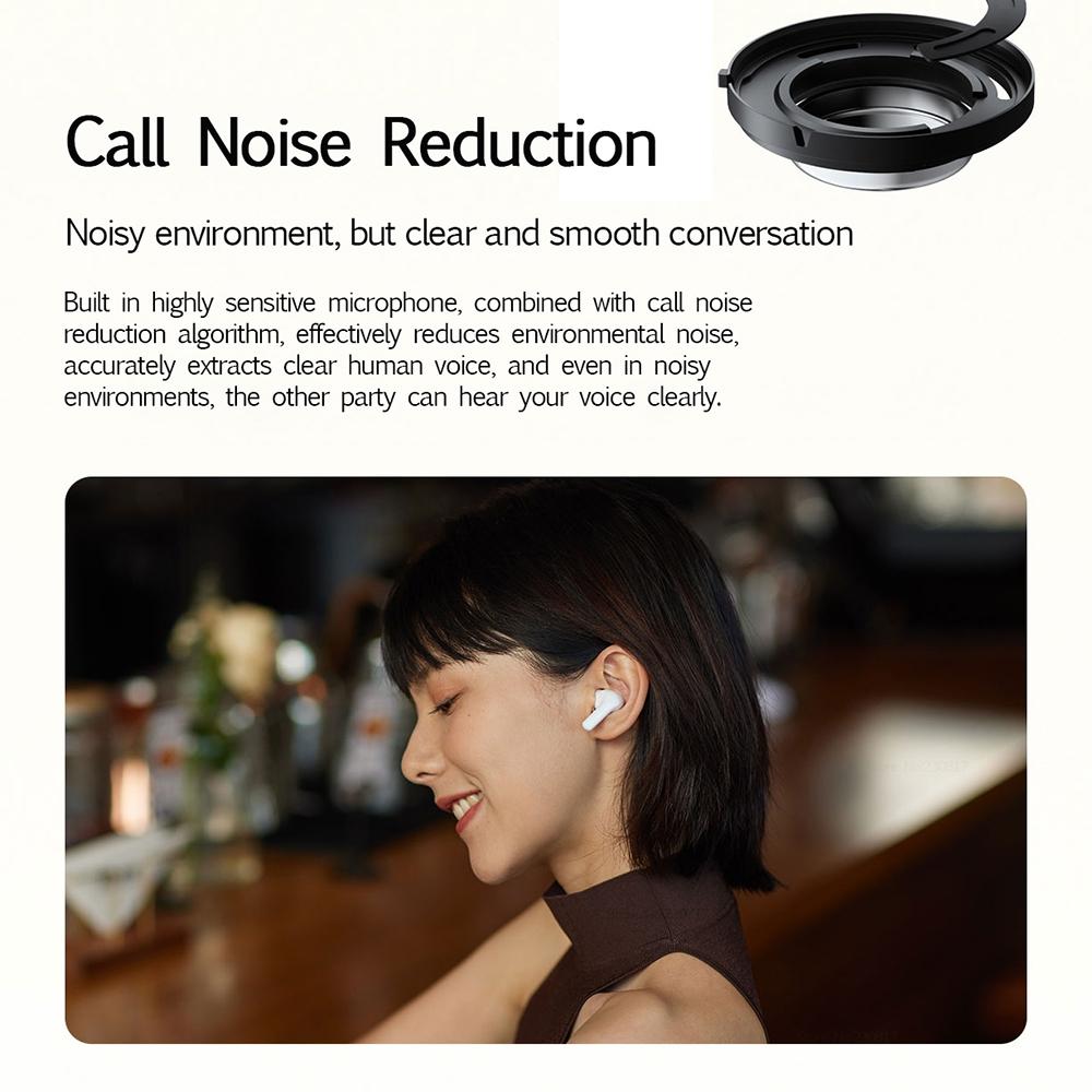 Waterproof Redmi Buds 4 Vitality Wireless Earphone with Bluetooth Calling and Noise Reduction - White 12