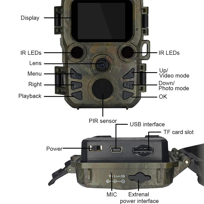 Outdoor Night Vision Hunting Camera with 4k Hd and Infrared Induction Camouflage Design 6